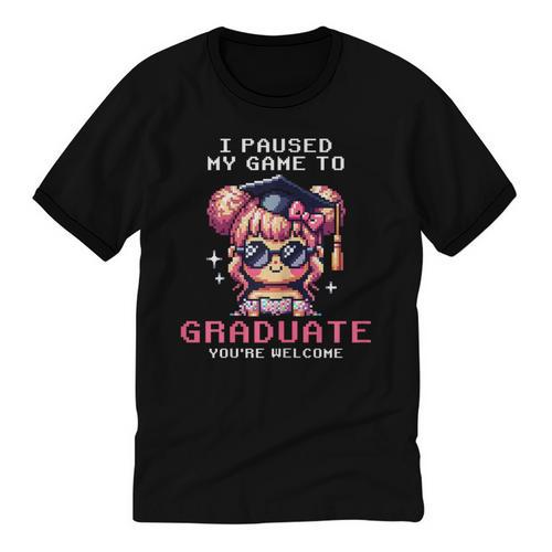 Classic I'm From The 1900s Retro Games Graduating Girl Unisex Cotton Ringer T-Shirt - Figerry