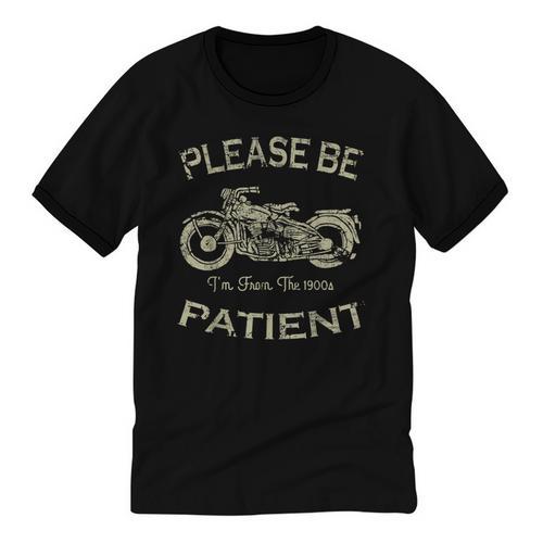 Classic Old Biker I'm From The 1900s Humorous Birthday Unisex Cotton Ringer T-Shirt - Figerry