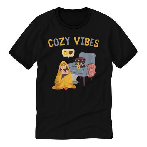 Cozy Vibes Atmospheric Introvert Unisex Cotton Ringer T-Shirt - Raresse