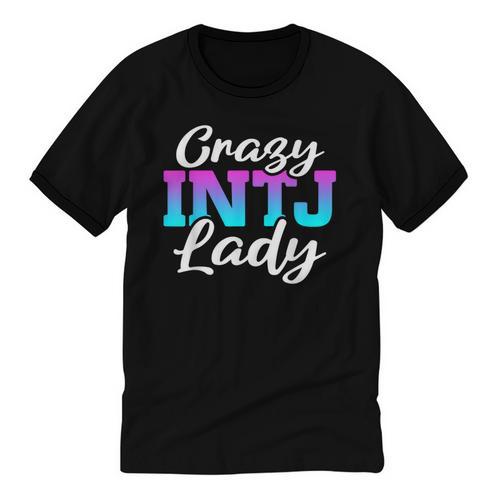 Crazy INTJ Lady Introvert Personality Unisex Cotton Ringer T-Shirt - Raresse
