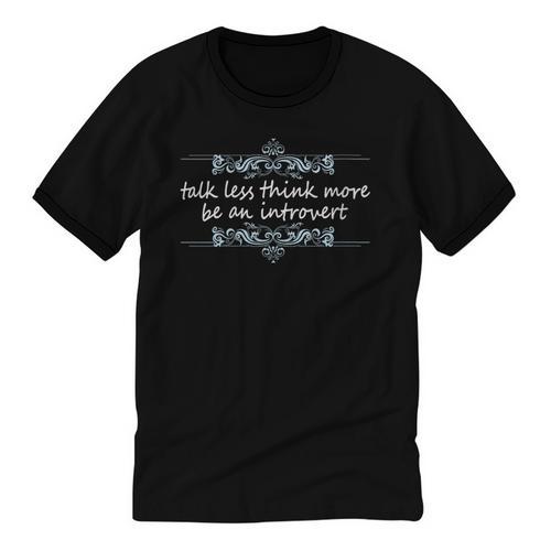 Cute Introvert Shy Person Quote Anti-Social Inner Strength Unisex Cotton Ringer T-Shirt - Raresse