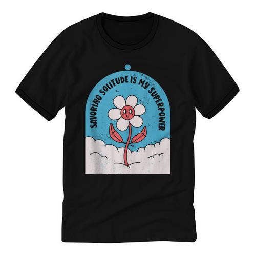 Cute Introvert Shy Teen Anti-Social Inner Strength Unisex Cotton Ringer T-Shirt - Raresse