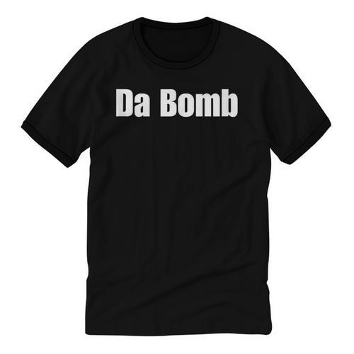 Da Bomb 90s Nostalgia Quote Unisex Cotton Ringer T-Shirt - Figerry