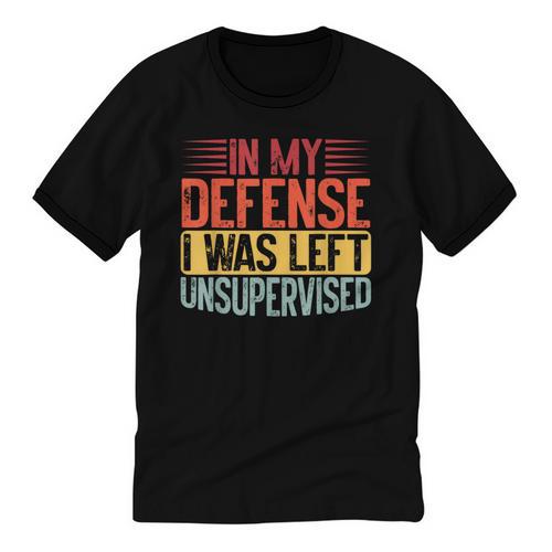 In My Defense i Was Left Unsupervised Introvert Unisex Cotton Ringer T-Shirt - Raresse
