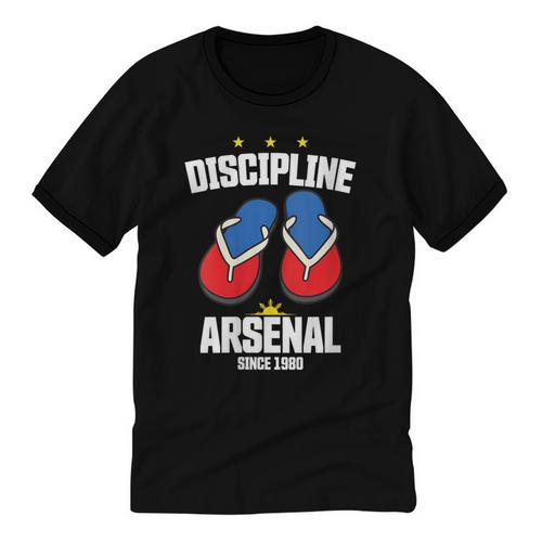Discipline Arsenal Pinoy Nostalgia Filipino Tsinelas Unisex Cotton Ringer T-Shirt - Figerry