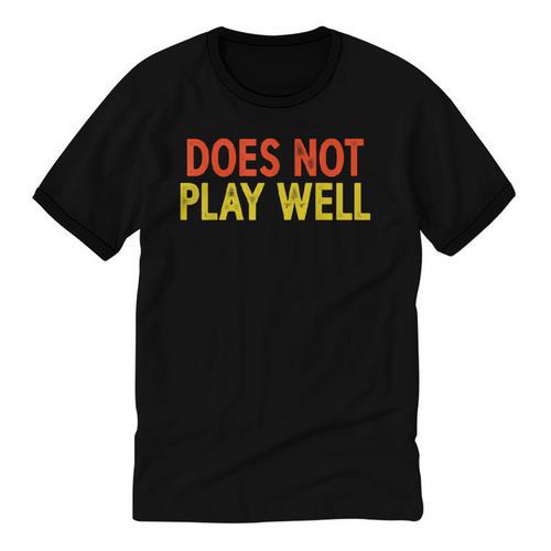Does Not Play Well I Introvert Unisex Cotton Ringer T-Shirt - Raresse