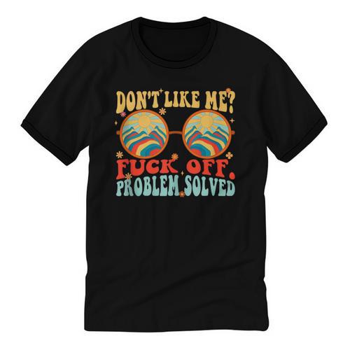 Don't Like Me Antisocial Introvert & Anti Social Unisex Cotton Ringer T-Shirt - Raresse
