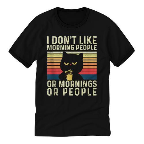 I Don't Like Morning People Introvert Introverted Antisocial Unisex Cotton Ringer T-Shirt - Raresse