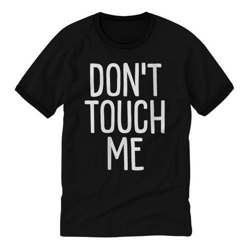 Don't Touch Me For Boy Girl Men Women Introvert Unisex Cotton Ringer T-Shirt - Raresse
