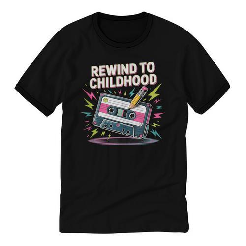 Elder Millennials Embracing 90s Rewind Nostalgia Vibes Unisex Cotton Ringer T-Shirt - Figerry