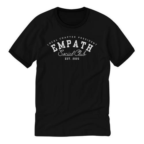 Empath Social Club ADHD Introvert Traits Unisex Cotton Ringer T-Shirt - Raresse