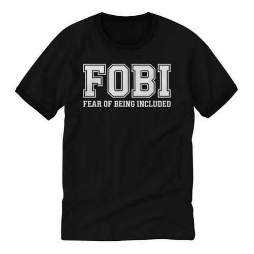 FOBI Fear Of Being Excluded Introverts Unisex Cotton Ringer T-Shirt - Raresse