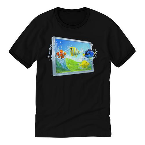 Frutiger Aero Fish Unisex Cotton Ringer T-Shirt - Figerry