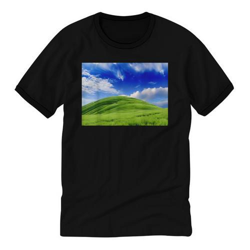 Frutiger Aero Meadow Aesthetic Y2k 2000s Ironic Nostalgic Unisex Cotton Ringer T-Shirt - Figerry