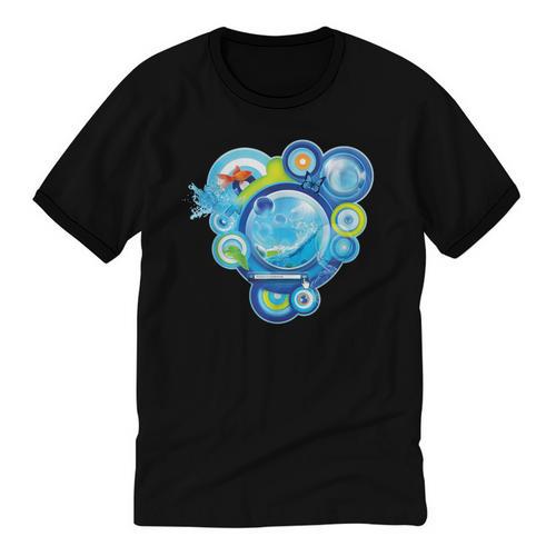 Frutiger Aero Metro Abstract Maximalism 2000s Nostalgia Unisex Cotton Ringer T-Shirt - Figerry
