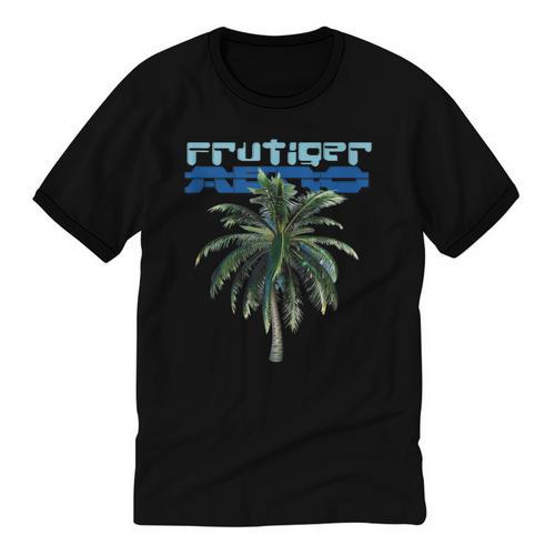 Frutiger Aero Palm Tree Y2k Aesthetic 2000s Trend Unisex Cotton Ringer T-Shirt - Figerry