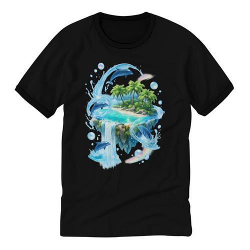 Frutiger Aero Unisex Cotton Ringer T-Shirt - Figerry