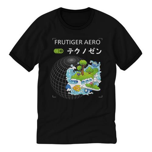 Frutiger Aero Y2K Fashion Trends Statement Piece Tech Orbite Unisex Cotton Ringer T-Shirt - Figerry