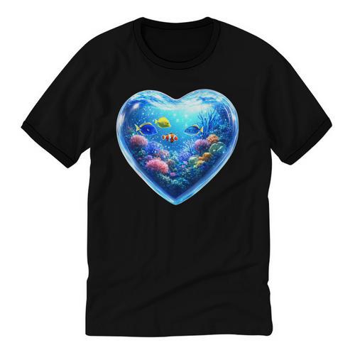 Frutiger Aero Y2K Heart Unisex Cotton Ringer T-Shirt - Figerry