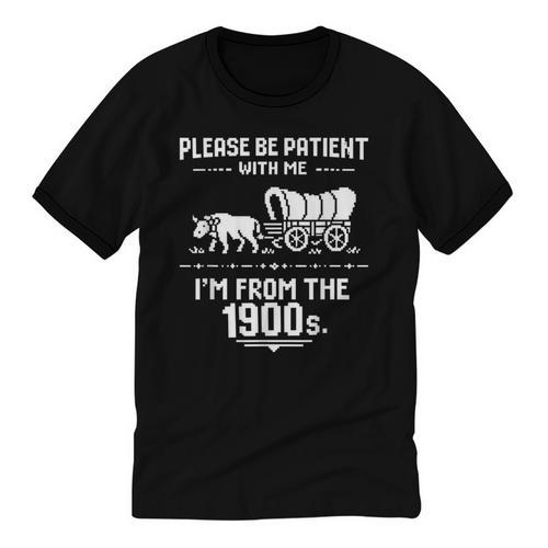 Fun Classic Please Be Patient With Me I'm From The 1900s Unisex Cotton Ringer T-Shirt - Figerry