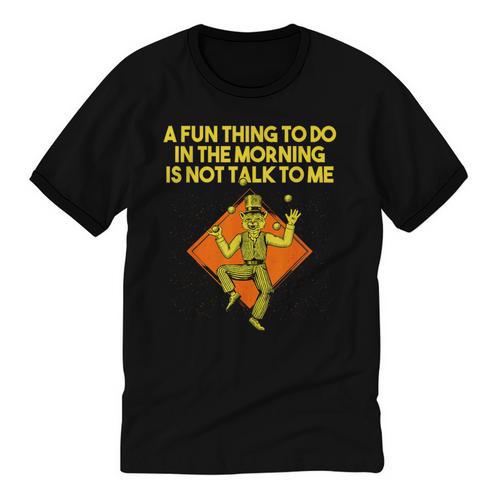 Fun Thing To Do In Morning Is Not Talk To Me Introvert Unisex Cotton Ringer T-Shirt - Raresse
