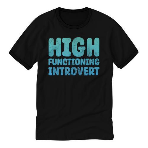 High Functioning Introvert Sarcasm Sarcastic Grunge Unisex Cotton Ringer T-Shirt - Raresse