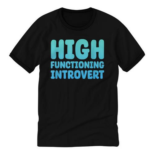 High Functioning Introvert Sarcasm Sarcastic Unisex Cotton Ringer T-Shirt - Raresse