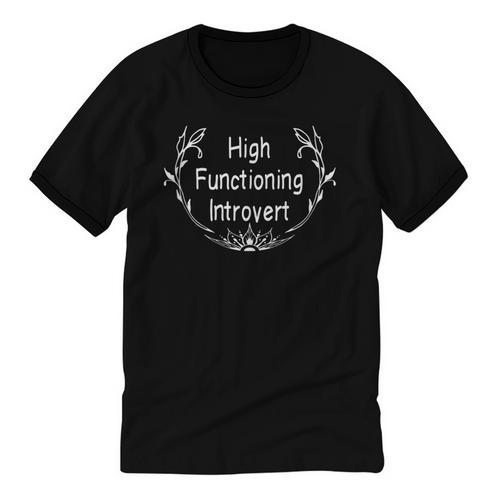 High Functioning Introvert Unisex Cotton Ringer T-Shirt - Raresse