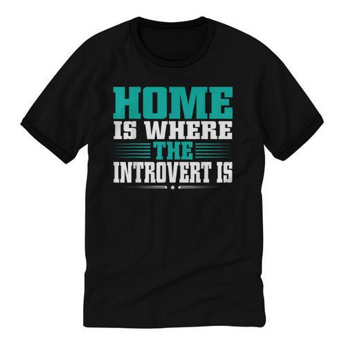 Home Is Where The Introvert Is Introvert Unisex Cotton Ringer T-Shirt - Raresse