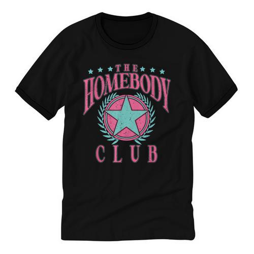The Homebody Club Antisocial Retro Introvert Unisex Cotton Ringer T-Shirt - Raresse