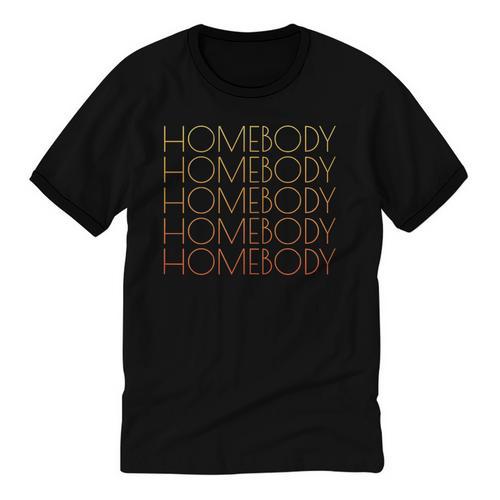 HOMEBODY For Men And Women Introverts Fun Graphic Unisex Cotton Ringer T-Shirt - Raresse