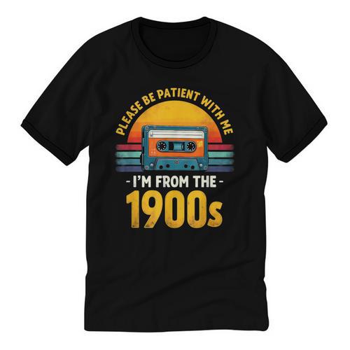 Humor Daddy I'm From The 1900s Unisex Cotton Ringer T-Shirt - Figerry