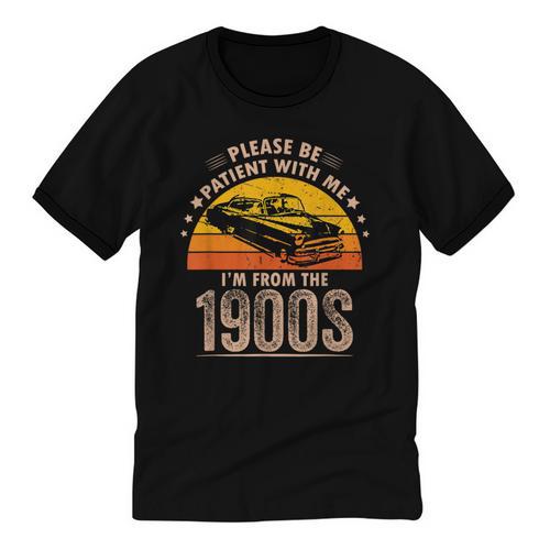 Humorous Saying Please Be Patient With Me I'm From The 1900s Unisex Cotton Ringer T-Shirt - Figerry