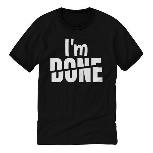 I'm Done Sarcastic Introvert Introversion Unisex Cotton Ringer T-Shirt - Raresse
