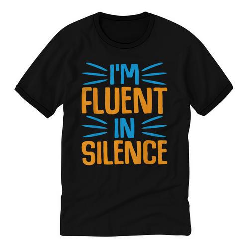 I'm Fluent In Silence I Introvert Unisex Cotton Ringer T-Shirt - Raresse