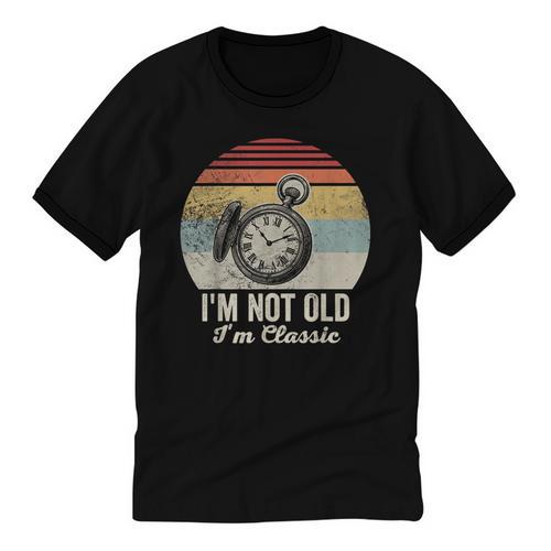 I'm Not Old I'm Classic Retro Nostalgia Statement Unisex Cotton Ringer T-Shirt - Figerry