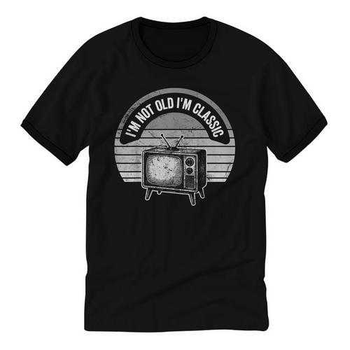 I'm Not Old I'm Classic Retro TV Nostalgia Unisex Cotton Ringer T-Shirt - Figerry