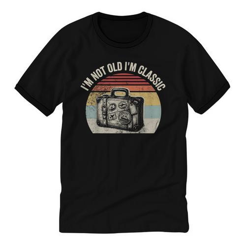 I'm Not Old I'm Classic Travel Nostalgia Unisex Cotton Ringer T-Shirt - Figerry