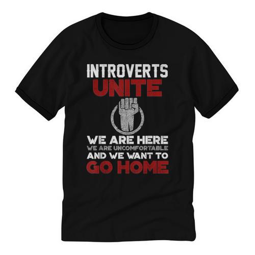 INTP Introverts Unite Anti Social For Men Women Unisex Cotton Ringer T-Shirt - Raresse