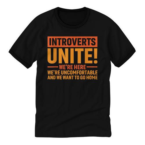 Introvert Antisocial Sarcasm Introverts Unite Anti Social Unisex Cotton Ringer T-Shirt - Raresse