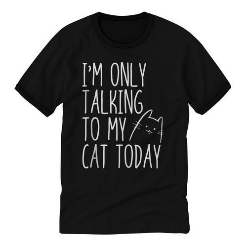 Introvert Cat Lover Kitten Kitty Cat Mom Cat Dad Pet Lover Unisex Cotton Ringer T-Shirt - Raresse