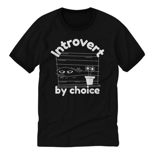 Introvert By Choice Introverted Unisex Cotton Ringer T-Shirt - Raresse