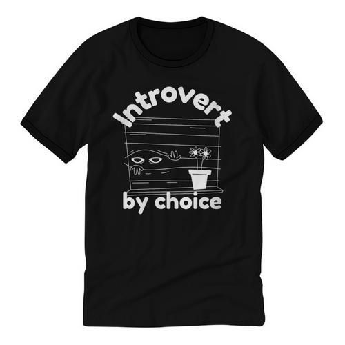 Introvert By Choice Unisex Cotton Ringer T-Shirt - Raresse