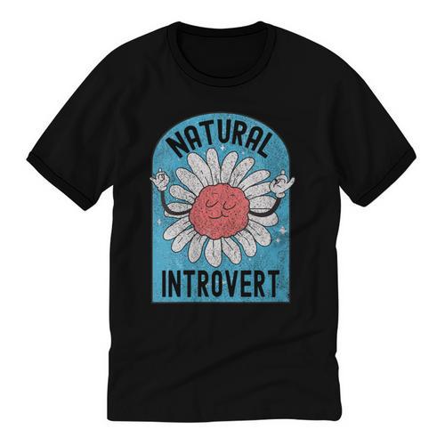Introvert Cute Anti-Social Shy Person Inner Strength Unisex Cotton Ringer T-Shirt - Raresse
