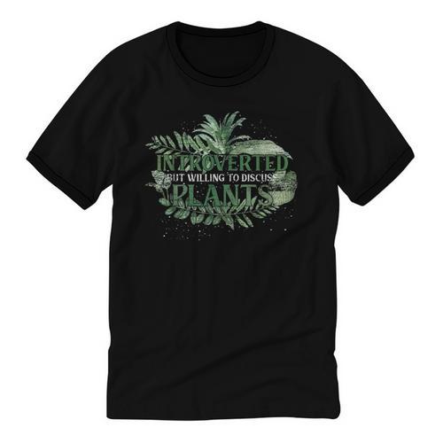 Introvert GardenerPlants Unisex Cotton Ringer T-Shirt - Raresse