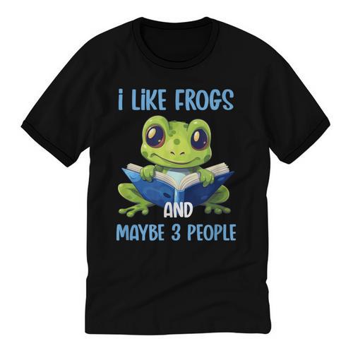 Introvert Herpetologists Amphibian Frog Lover Unisex Cotton Ringer T-Shirt - Raresse