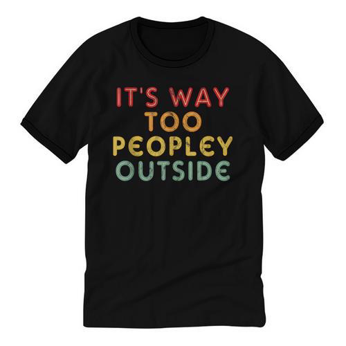 Introvert Its Way Too Peopley Unisex Cotton Ringer T-Shirt - Raresse
