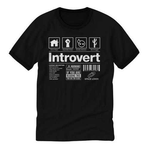 Introvert Label Signs Unisex Cotton Ringer T-Shirt - Raresse