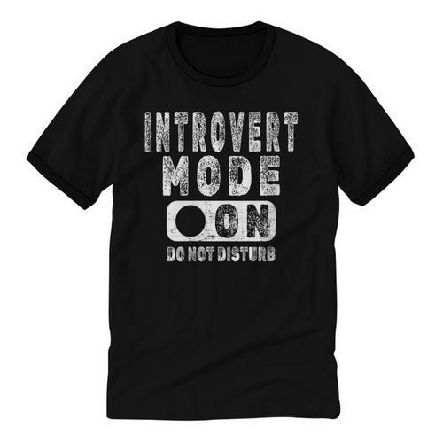 Introvert Mode On Introverted Person Joke Unisex Cotton Ringer T-Shirt - Raresse