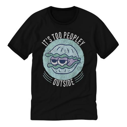 Introvert Too Peopley Anti-Social Shy Person Unisex Cotton Ringer T-Shirt - Raresse